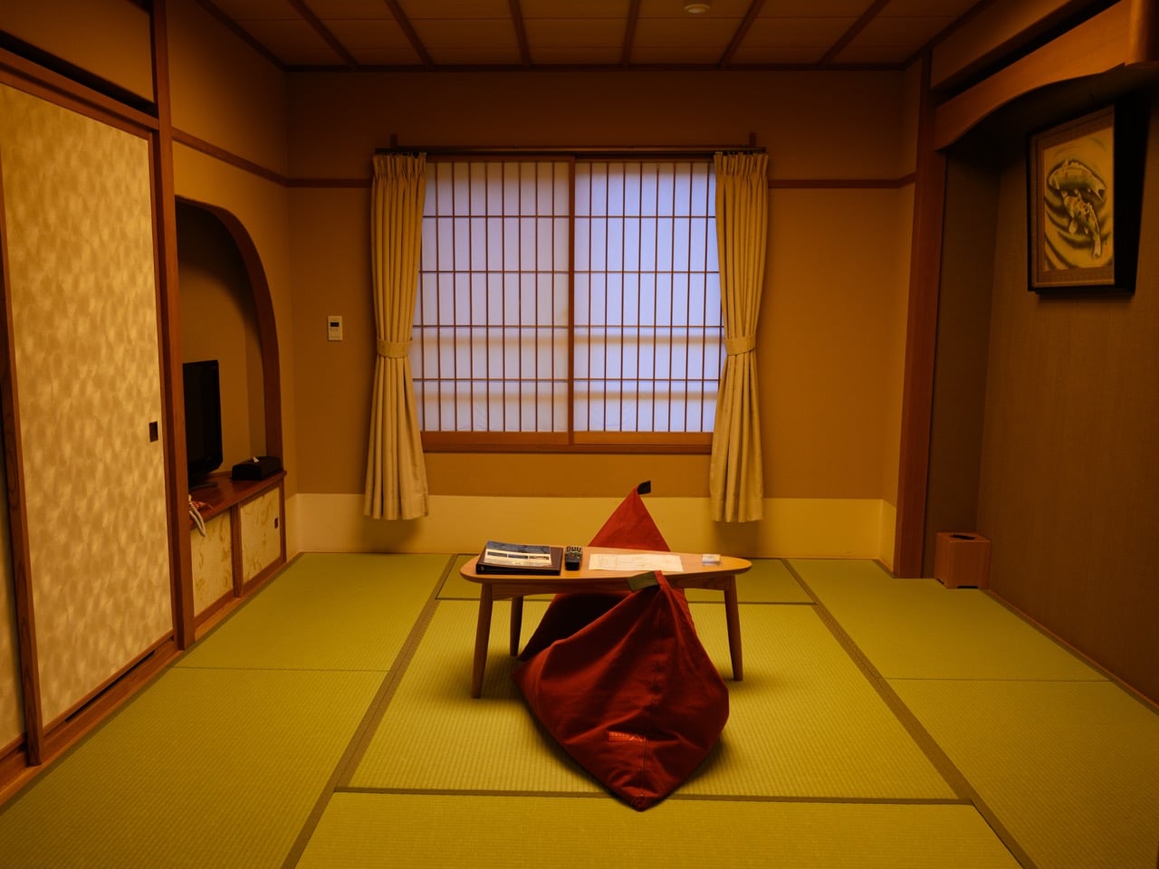 Our room at the Ooike Hotel in Kawaguchiko, Japan