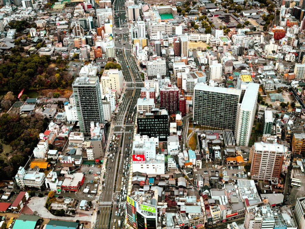 Landscape view of Osaka