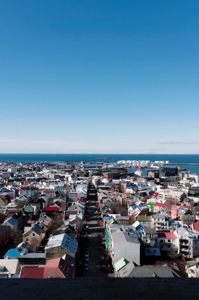 A view of Reykjavík from Hallgrimskirkja