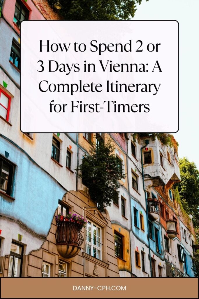 Vienna weekend trip itinerary pin