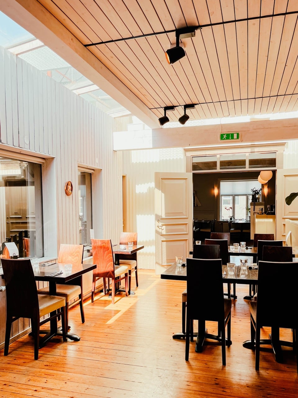 The lunch area at the Settlement Center in Borgarnes