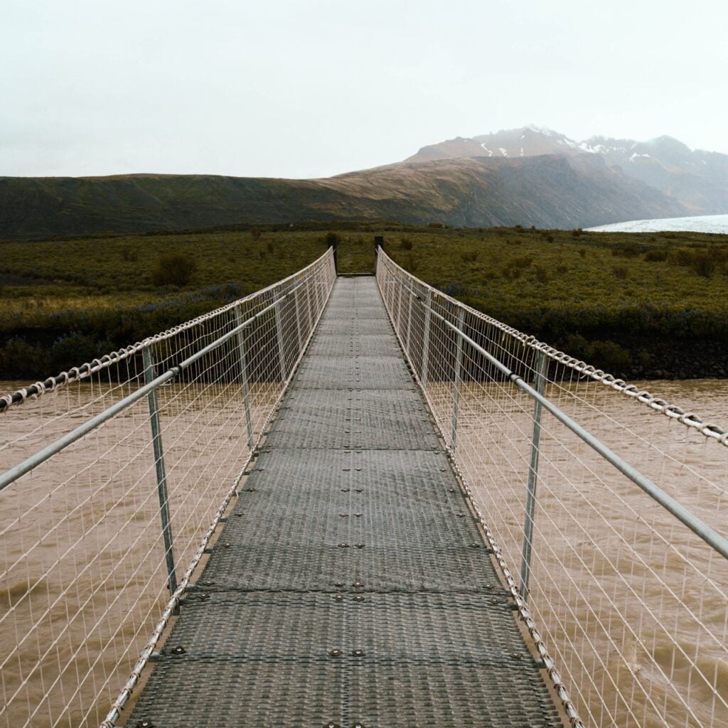 Bridge on the way to Svínafellsjökull