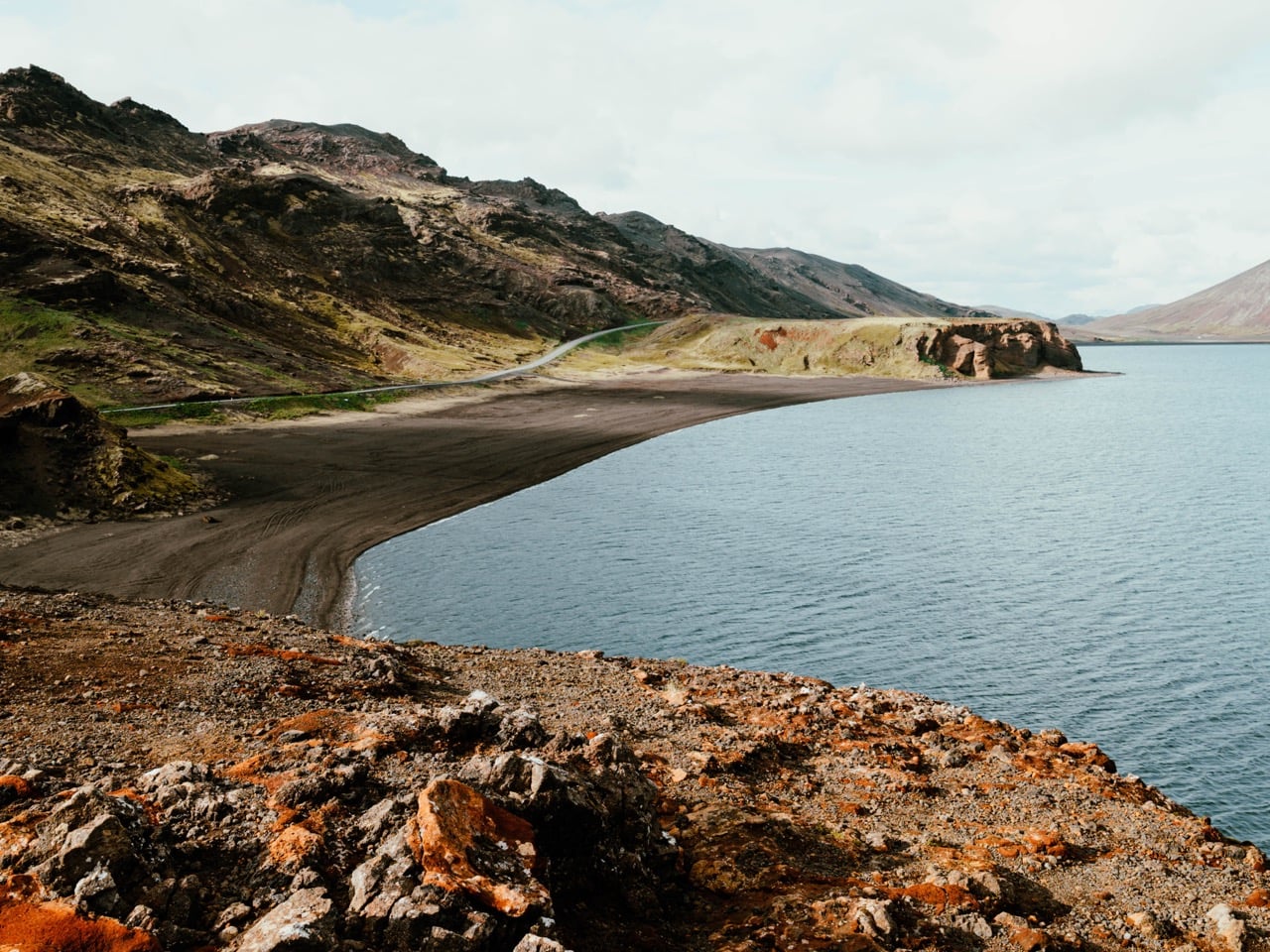 The kleifarvatn lake in Iceland