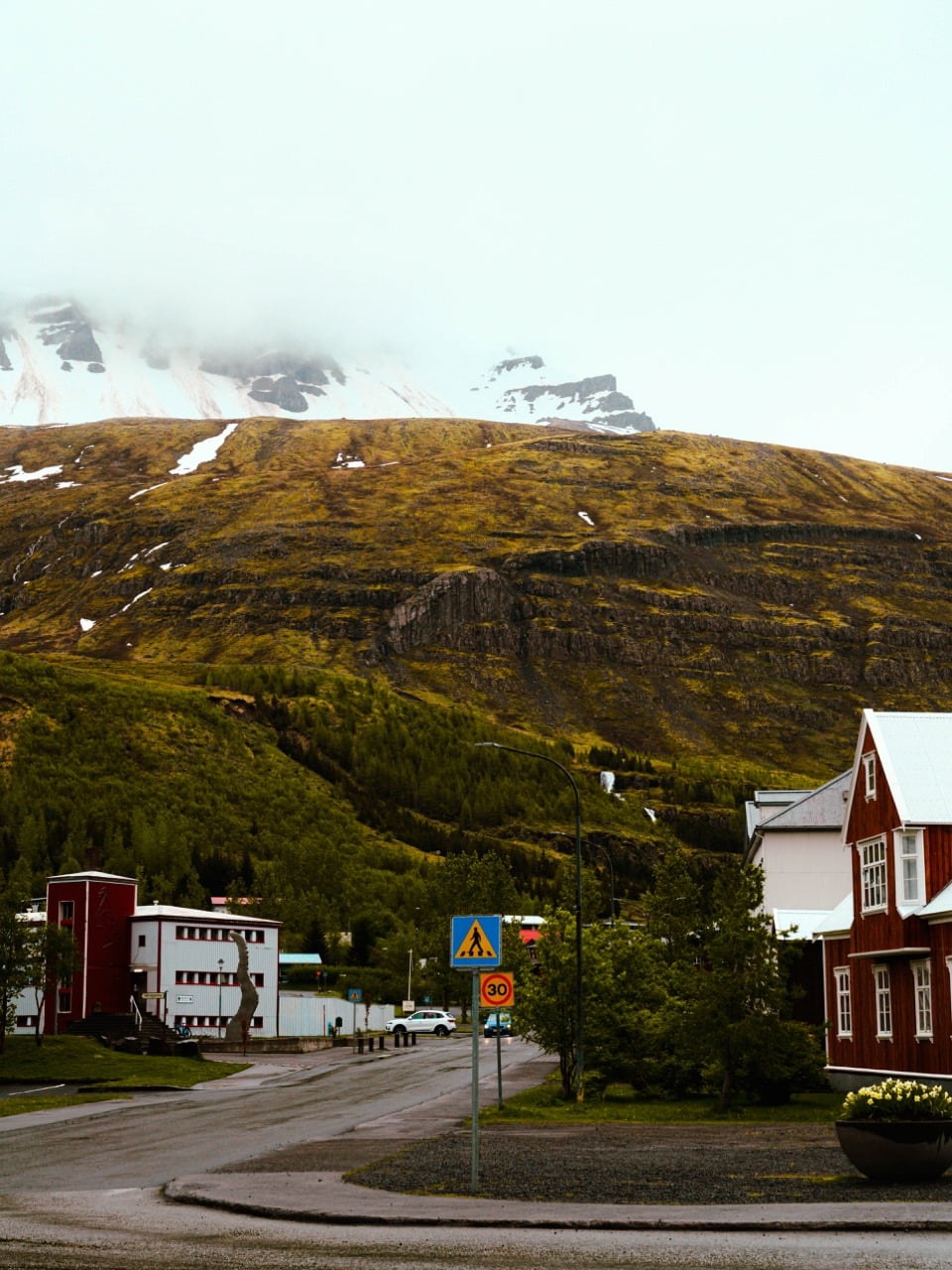 A street in Seydisfjordur, Iceland