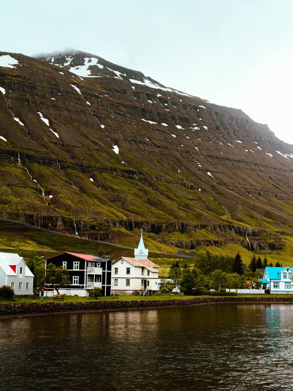 Surroundings of Seydisfjordur in Iceland