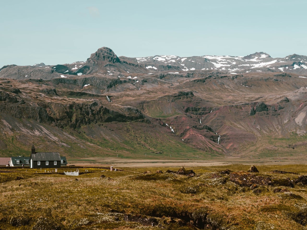 A landscape on the Snæfellsnes Peninsula in Iceland
