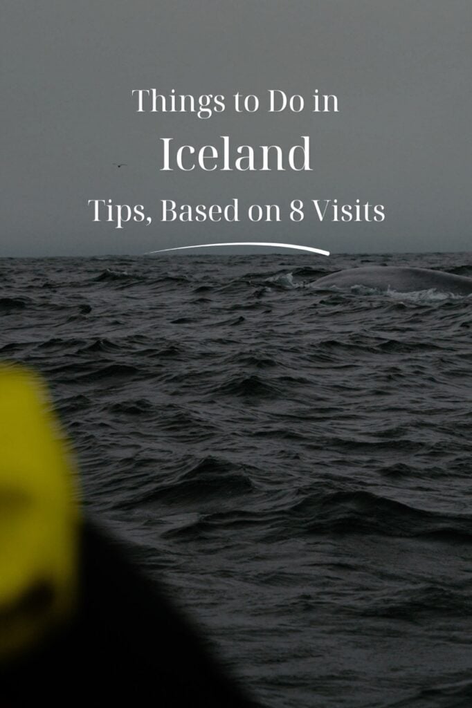 A Pinterest pin for an article about things to do in Iceland