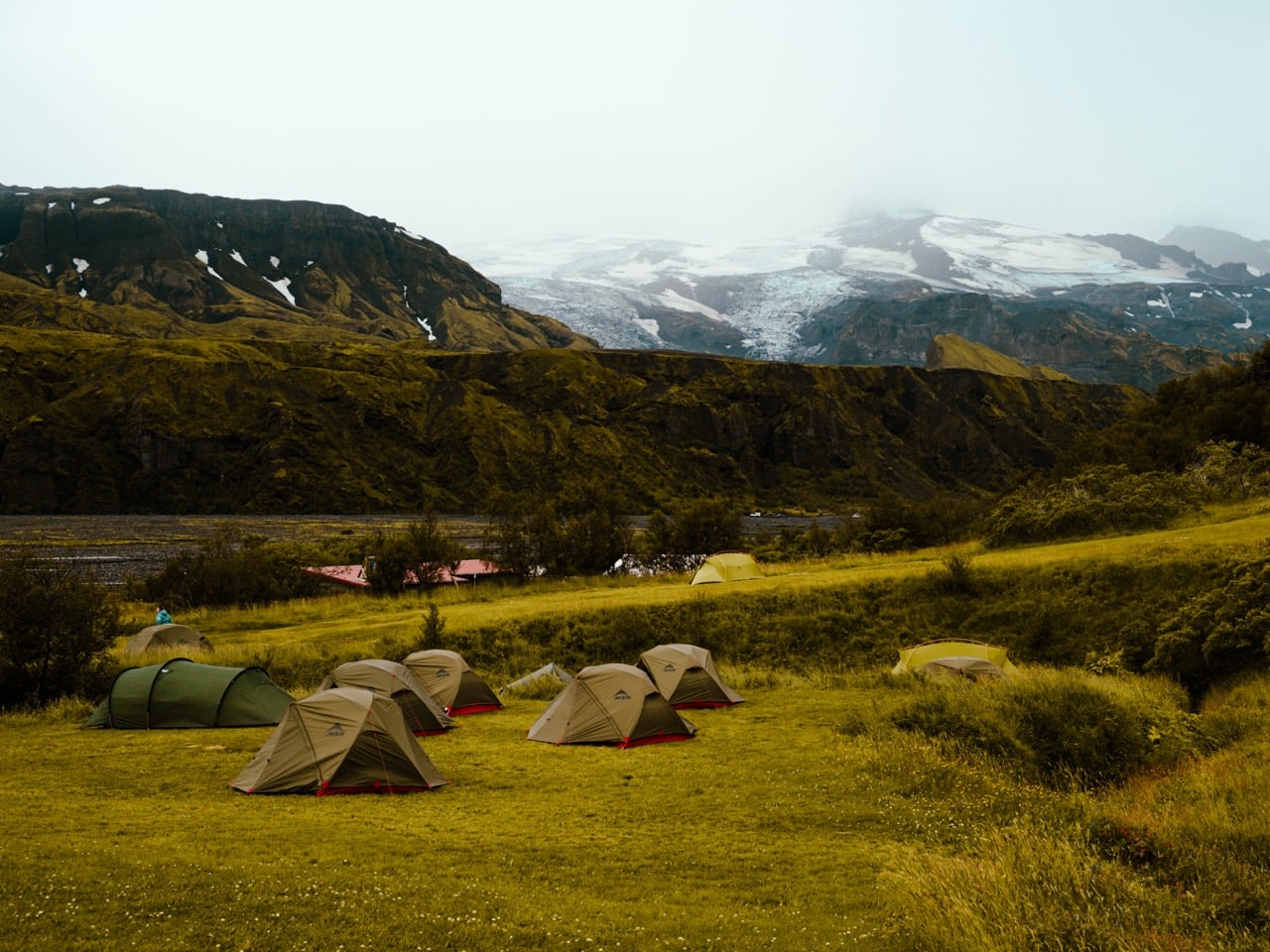 The campsite at Thórsmörk